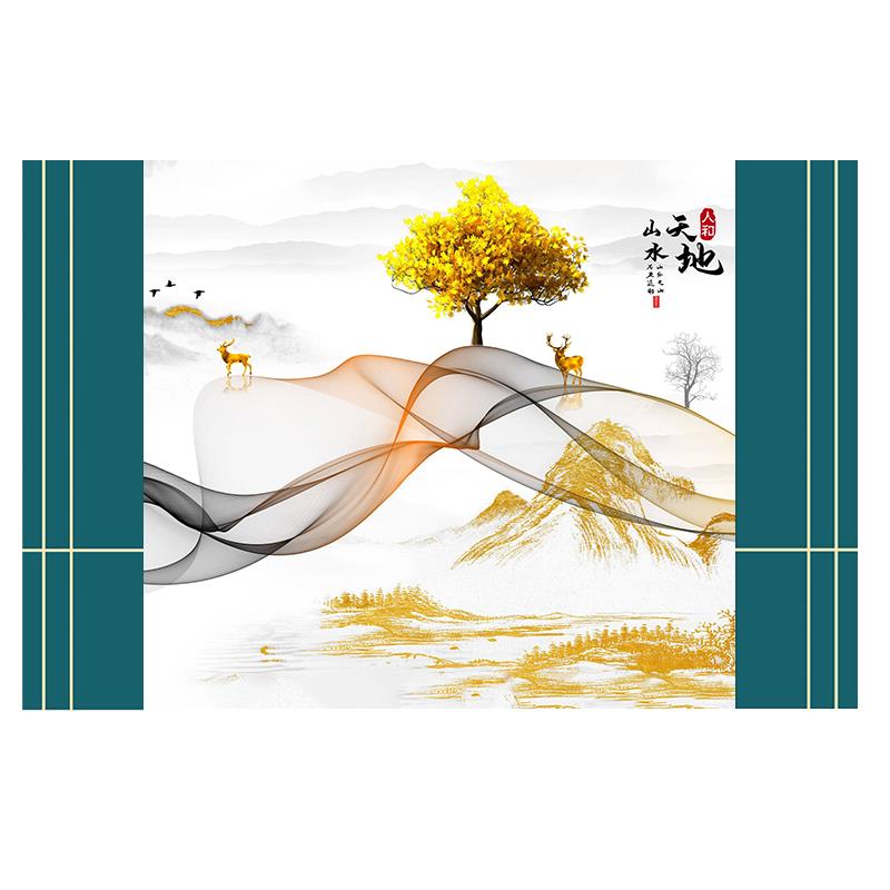 Chengdu old house renovation TV wall wood veneer background wall decoration repair bamboo wood fiber wall panel carbon crystal board package installation