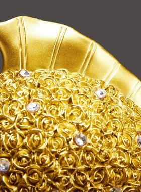 年年有余金鱼摆件乔迁新居礼品高档大气创意轻奢家居饰品玄关酒柜