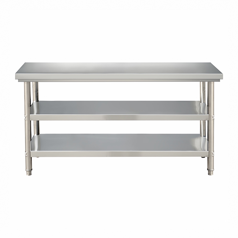 特厚304非国标不锈钢商用工作台操作台切菜桌子三层收纳架货架2,淘宝优惠券,粉丝福利购,淘宝优惠卷