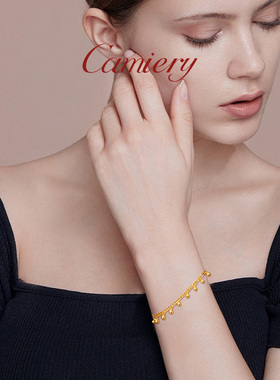 CAMIERY圆珠脚链女士2025新款潮性感轻奢小众精致纯欲不伤脚脚链