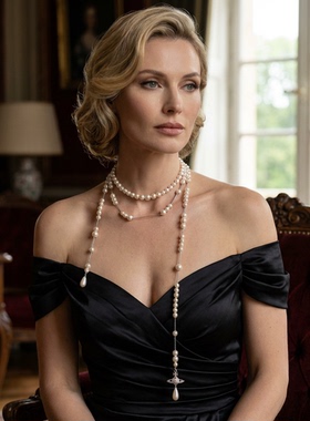 西太后土星破碎珍珠项链女款配饰