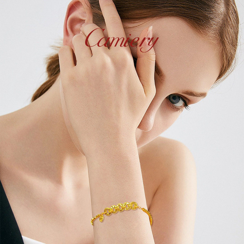 CAMIERY原创轻奢碎碎冰蹦迪珠手链绝美小众精致叠戴24k不掉色手链,淘宝优惠券,粉丝福利购,淘宝优惠卷