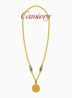 花丝八宝罗盘项链毛衣链长款配饰