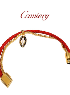 CAMIERY 时尚新款蛇头手链轻奢小众精致手链不掉色高级感百搭手链