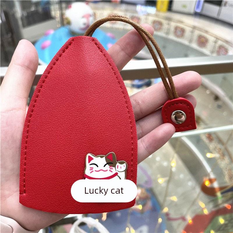 抽拉式钥匙包收纳迷你保护套男家门女士汽车通用可爱卡通车钥匙 - 图0