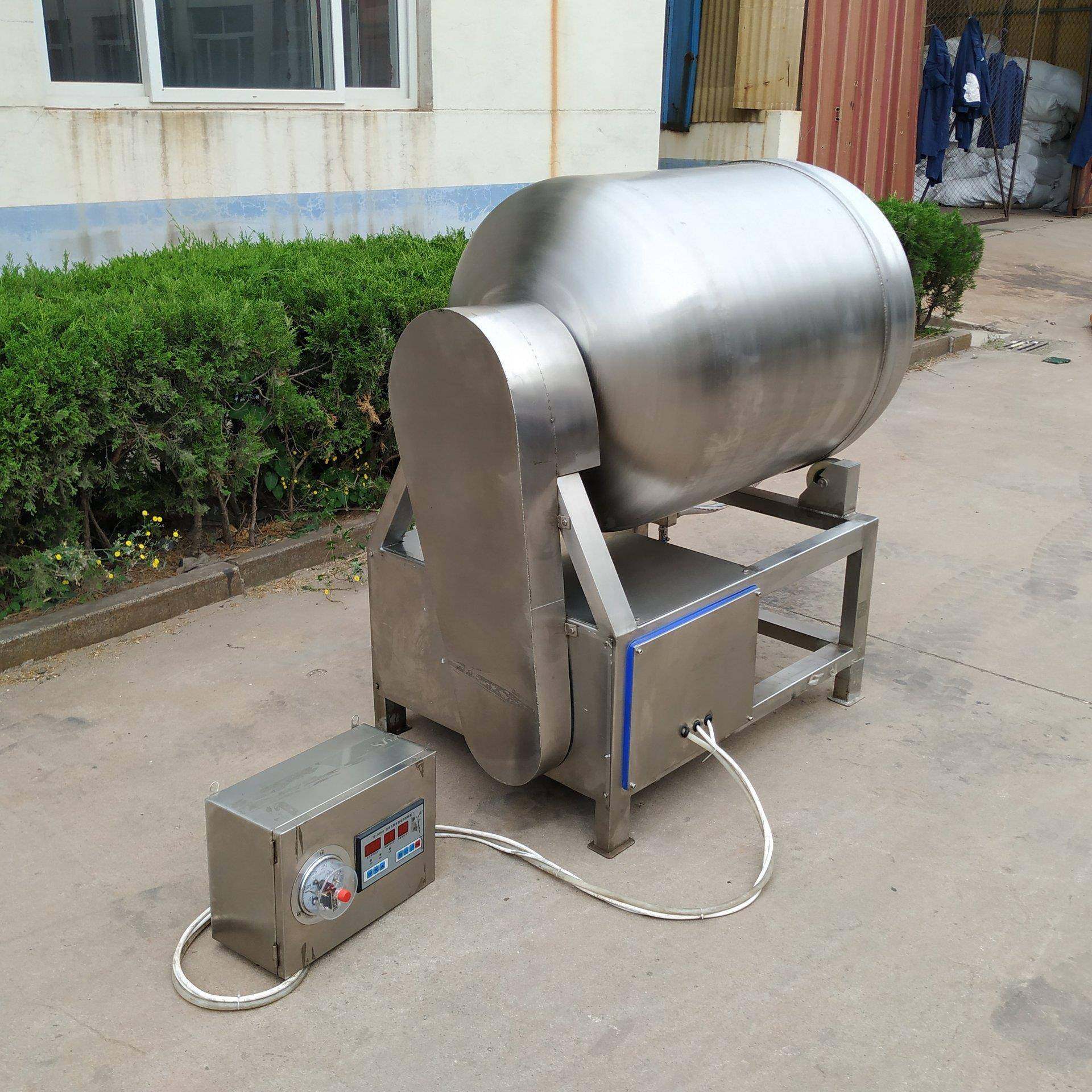 不锈钢肉类滚揉设备 无骨鸡爪真空滚揉机 商用倾斜预制菜加工设备,淘宝优惠券,粉丝福利购,淘宝优惠卷