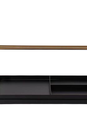 新中式轻奢金属提篮托盘分隔盒摆件样板房客厅茶几会所家居装饰品