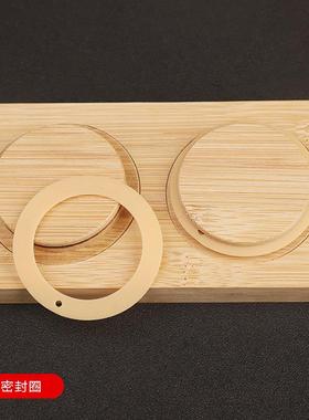 文玩核桃防尘罩连身玻璃罩竹底座展示架密封玻璃罩摆件文玩玻璃罩