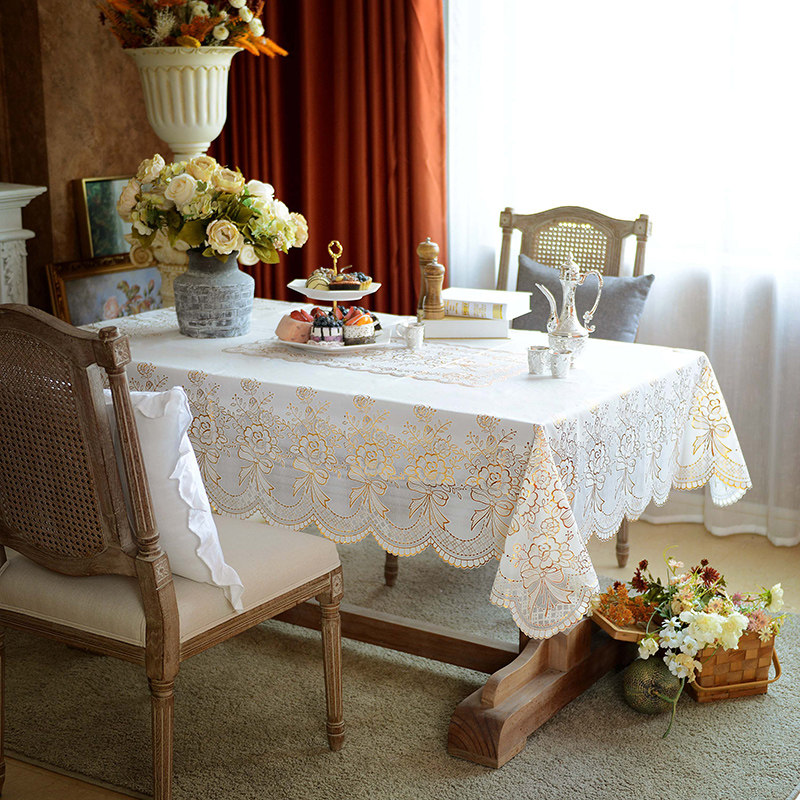 桌布防水防油免洗茶几桌布长方形pvc塑料桌垫家用日系蕾丝餐桌布,淘宝优惠券,粉丝福利购,淘宝优惠卷