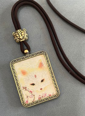 唐卡  五路财神 嘎乌盒九尾狐卡牌F吊坠景区夜市平安招财配饰