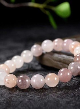 A天然紫罗兰金丝玉手链渐变圆y珠手串男女款玉石手镯饰品工厂