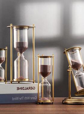 轻奢风地球仪沙漏摆件家居饰品高档客厅电视柜酒柜办公室创意软装