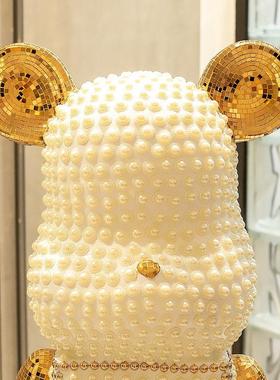 网红卡通暴力熊存钱罐客厅大型落地摆件电视柜旁乔迁美陈家居饰品