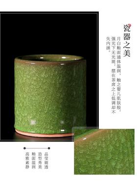 景德镇陶瓷笔筒办公桌面书桌摆件笔刷收纳高端教师礼品大容量