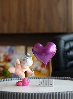 稀奇艺术瞿广慈《就是你》客厅桌面现代雕塑摆件新婚表白礼物