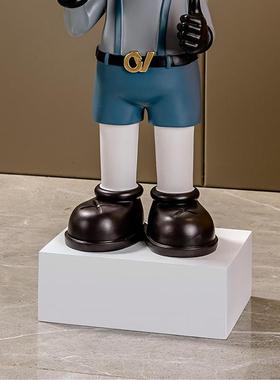 白色增高底座站台落地大摆件配套墩子现代简约家居装饰品