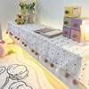 Small fresh colorful wool dots TV cabinet table mat machine computer case dust cover cloth anti-cat hair cover cloth