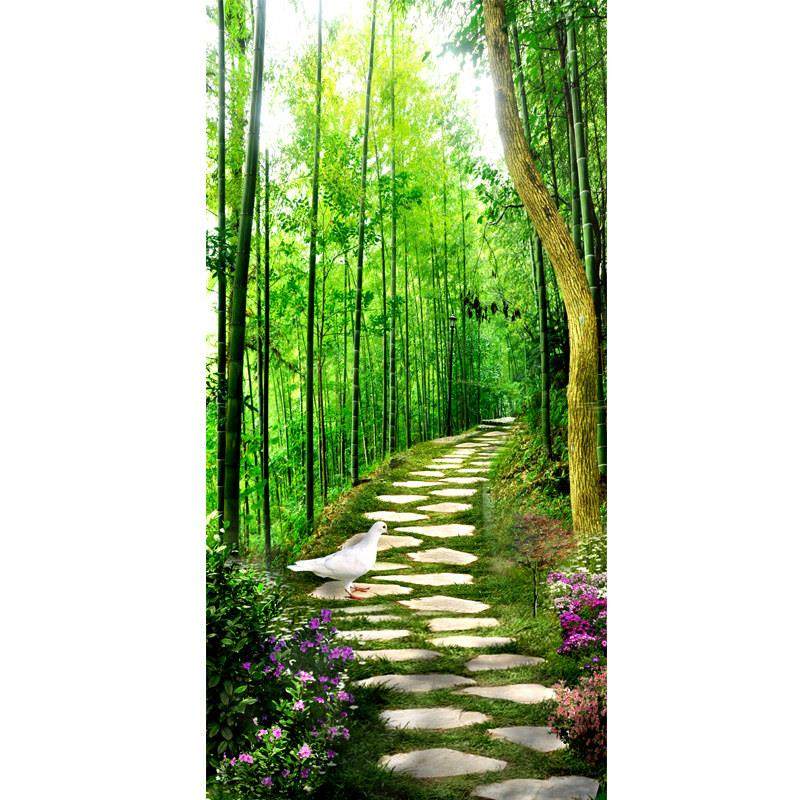 定制壁画玄关墙面装饰竖版自粘宿舍3d立体贴纸布置房间美容养生馆,淘宝优惠券,粉丝福利购,淘宝优惠卷