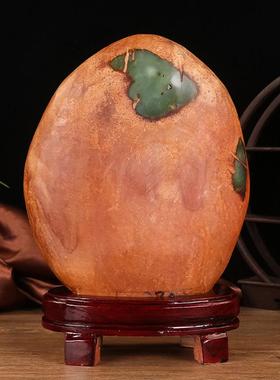 天御阁岫玉原石摆件天然岫岩玉秀玉奇石观赏石头客厅办公室装饰品