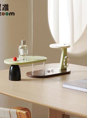 WOZOOM屋准办公室桌面置物摆件家用高档收纳架餐边柜水杯子展示架