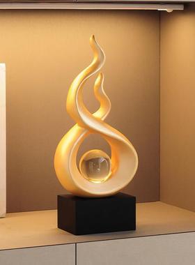 财源滚滚摆件轻奢高档酒柜客厅电视柜办公室高级感艺术工艺装饰品