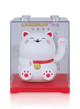 跨境太阳能招财猫招手猫车载装饰摆件办公桌面幸运猫创意礼品摆件