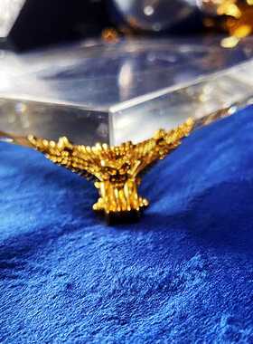 水晶烟缸金属包角 角花 三件套创意礼品底板支脚 大龙脚 笔筒护角