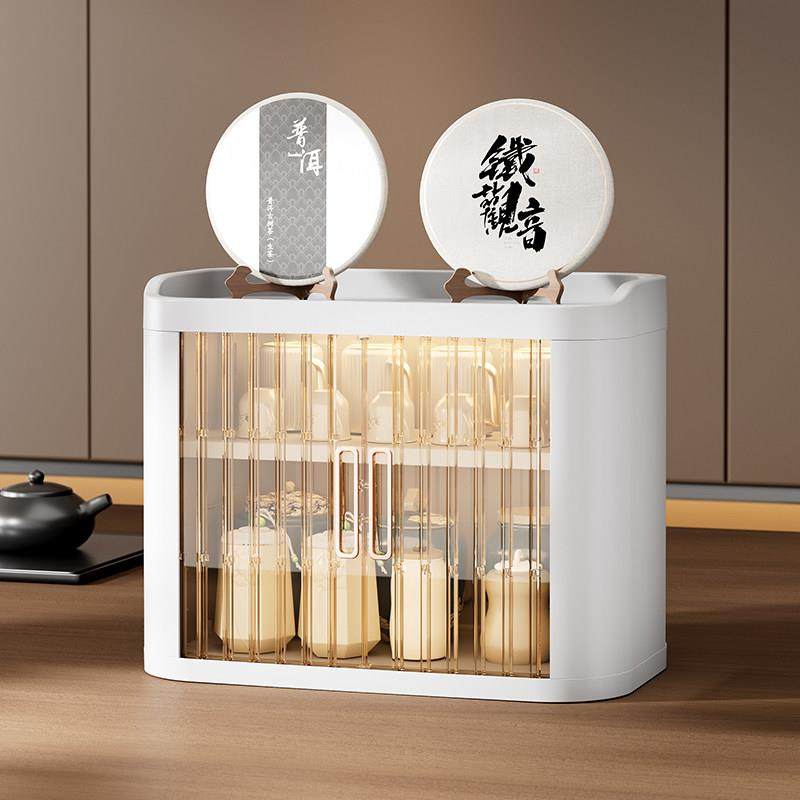 杯子收纳置物架多层水杯茶杯咖啡杯防尘储物柜可折叠卷帘式收纳盒,淘宝优惠券,粉丝福利购,淘宝优惠卷