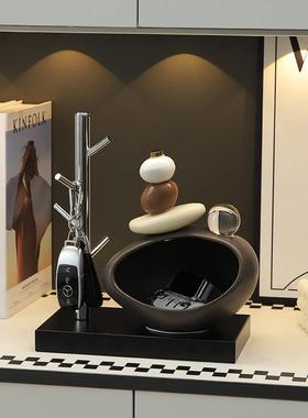 石来运转钥匙收纳玄关摆件入户客厅酒柜电视柜家居装饰品乔迁礼物