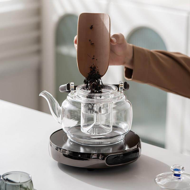 玻璃煮茶养生泡茶壶煮茶器家用电陶炉围炉烧水煮茶套装茶台一体式,淘宝优惠券,粉丝福利购,淘宝优惠卷