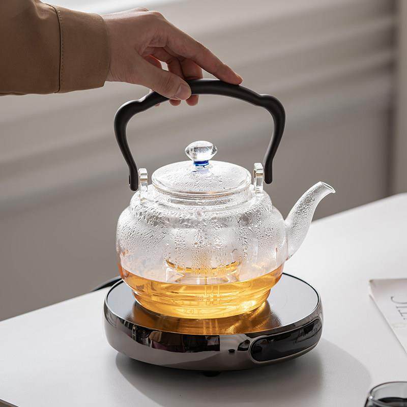 玻璃煮茶养生泡茶壶煮茶器家用电陶炉围炉烧水煮茶套装茶台一体式,淘宝优惠券,粉丝福利购,淘宝优惠卷