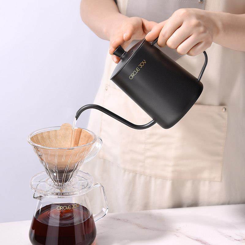 Circle Joy圆乐手冲咖啡壶304不锈钢带盖手冲壶家用迷你细长嘴壶,淘宝优惠券,粉丝福利购,淘宝优惠卷