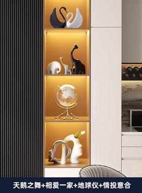 客厅摆件高档轻奢创意大象现代高级感软装新房子电视柜书架装饰品