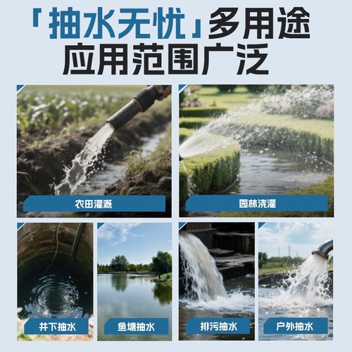 韩国现代抽水泵12V24V48V60V72V潜水泵直流电瓶车农用灌溉抽水机 - 图2