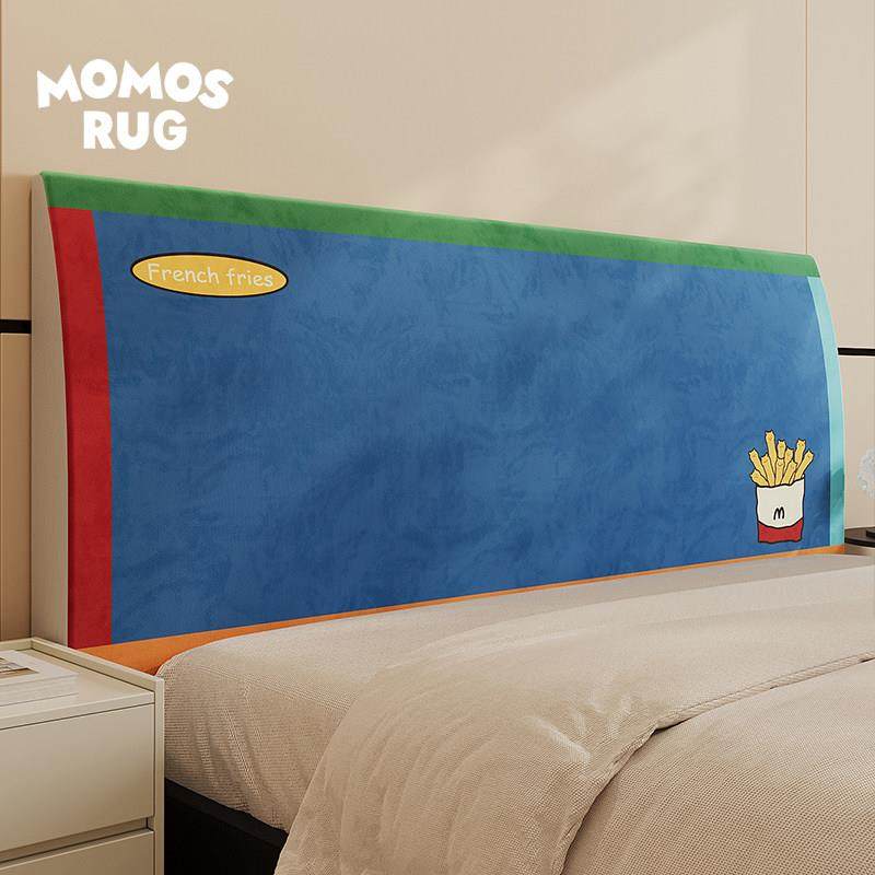 薯条汉堡床头罩家用卧室房间卡通可爱百搭防尘床包床头靠垫套罩,淘宝优惠券,粉丝福利购,淘宝优惠卷