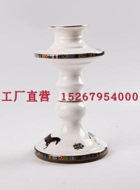 KTV陶瓷摆台用品爱马骑仕水果盘架子装饰纸巾盒烟缸欧式桌面摆件