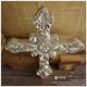 Church cross wall hanging ornaments, luxury religious wall ornaments, main interior ornaments made of resin