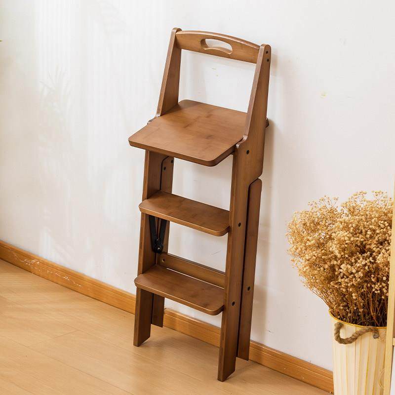 可折叠梯凳楠竹家用可携式登高凳两用凳子靠背小型厨房多功能爬高,淘宝优惠券,粉丝福利购,淘宝优惠卷