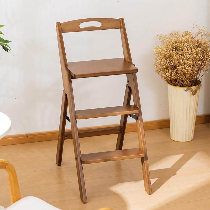 可折叠梯凳楠竹家用可携式登高凳两用凳子靠背小型厨房多功能爬高,淘宝优惠券,粉丝福利购,淘宝优惠卷
