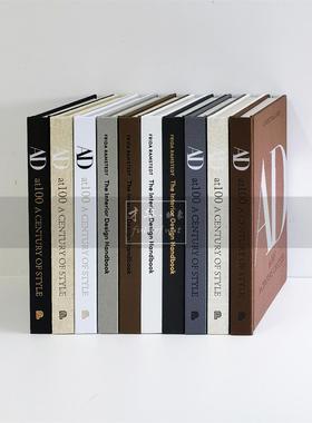 布面质感AD艺术装饰真书样板间样品屋展示中心侘寂风黑白英文软装