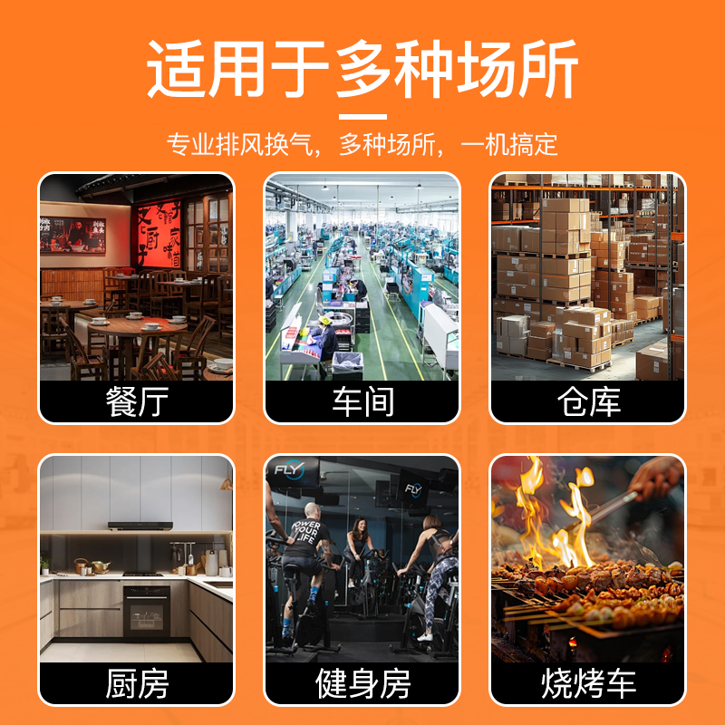 外转子离心风机220v工业排强力烟静音鼓风机厨房专用涡轮增压通风 - 图3