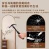 Movable universal wheel solid wood hole board with full-length mirror floor-standing 360-degree rotatable home storage rack
