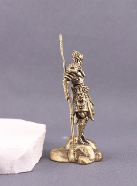 黄铜黑神话孙悟空桌面小摆件齐天大圣斗战胜佛鱼缸造景.茶宠装饰