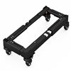 Desktop computer host bracket with pulleys, removable and adjustable chassis base, home office heightening storage tray