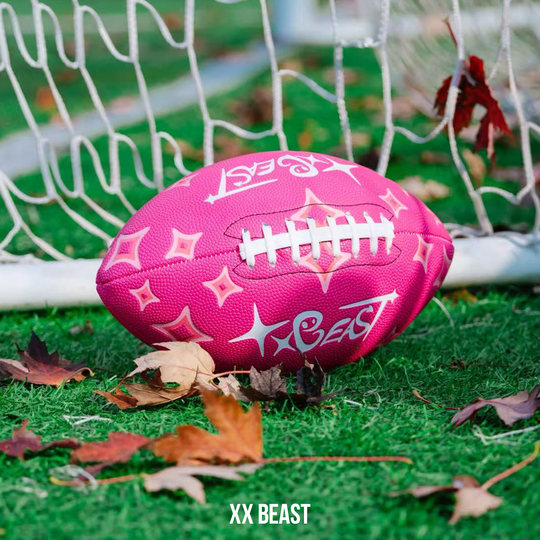 XXBEAST pink rugby training ball