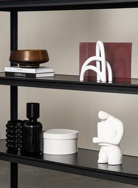 现代北欧样板间家居艺术摆件客厅书房壁柜餐边柜软装高级感装饰品