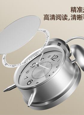 闹钟老人专用新款老式机械闹钟初高中学生起床叫醒充电小闹神器