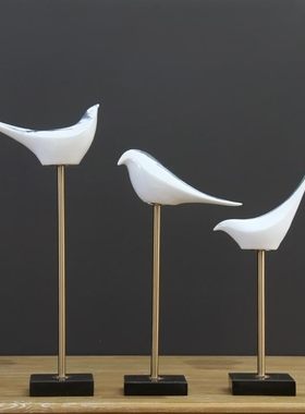 创意陶瓷摆件新中式家居样板房客厅Q电视柜书房装饰品