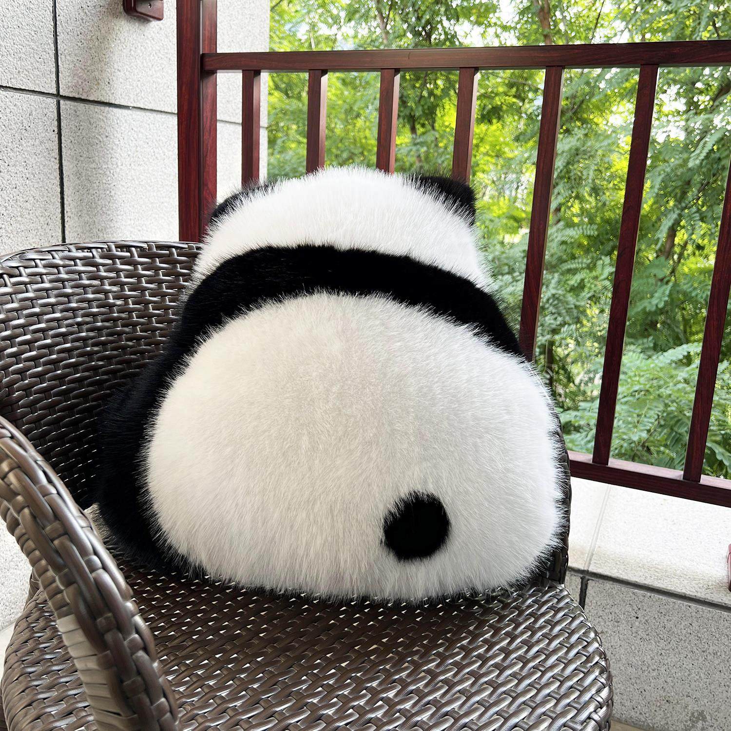 熊猫抱枕萌兰和花花腰靠垫可爱沙发女生毛绒玩偶客厅装饰生日礼物,淘宝优惠券,粉丝福利购,淘宝优惠卷