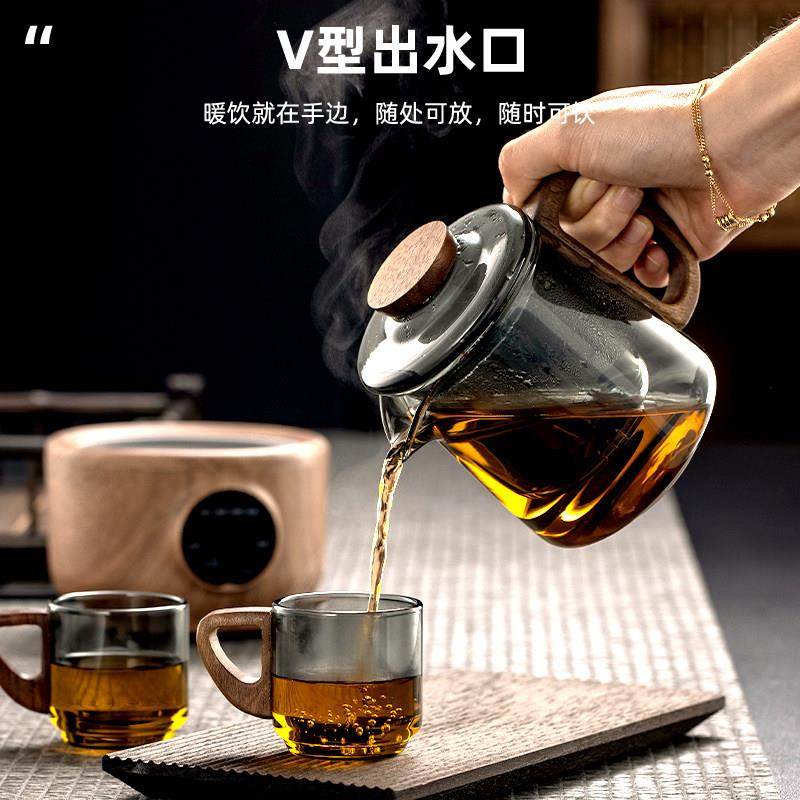 玻璃壶煮茶壶黑晶炉煮茶器迷你小型养生壶套装办公杯茶水分离恒温,淘宝优惠券,粉丝福利购,淘宝优惠卷